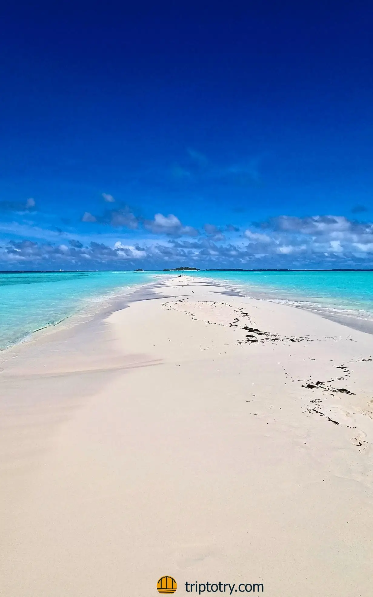 Isola di Dhigurah Maldive - sand bank di Dhigurah