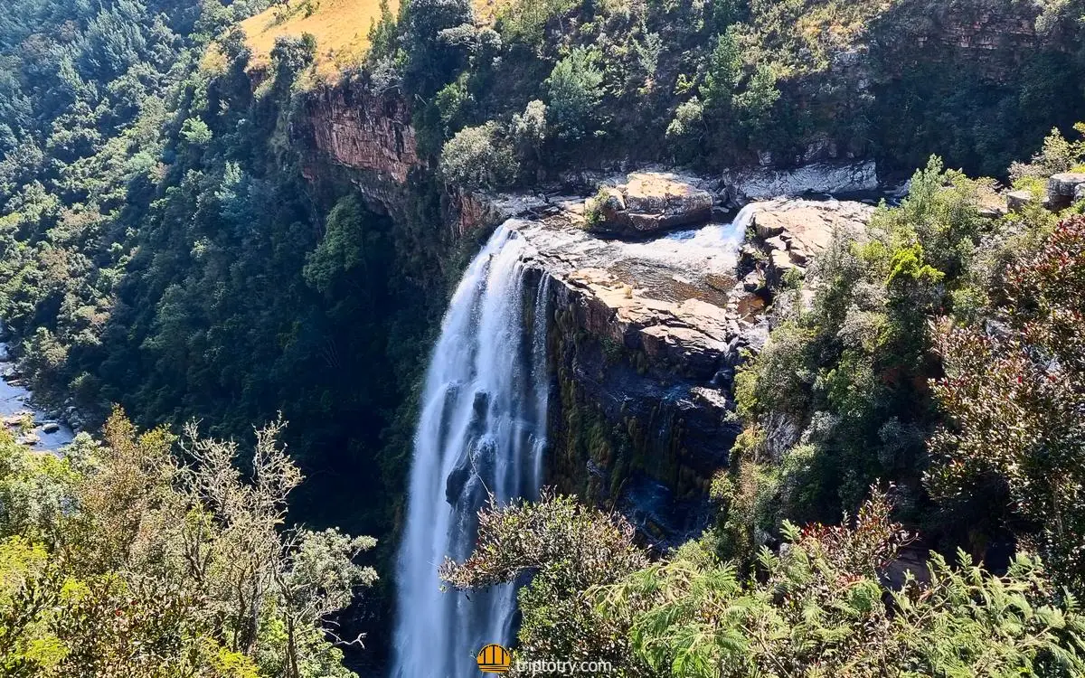 Cose da vedere in Sudafrica: Le cascate Lisbon Falls nel Blyde River Canyon in Sudafrica - places to visit in Mpumalanga