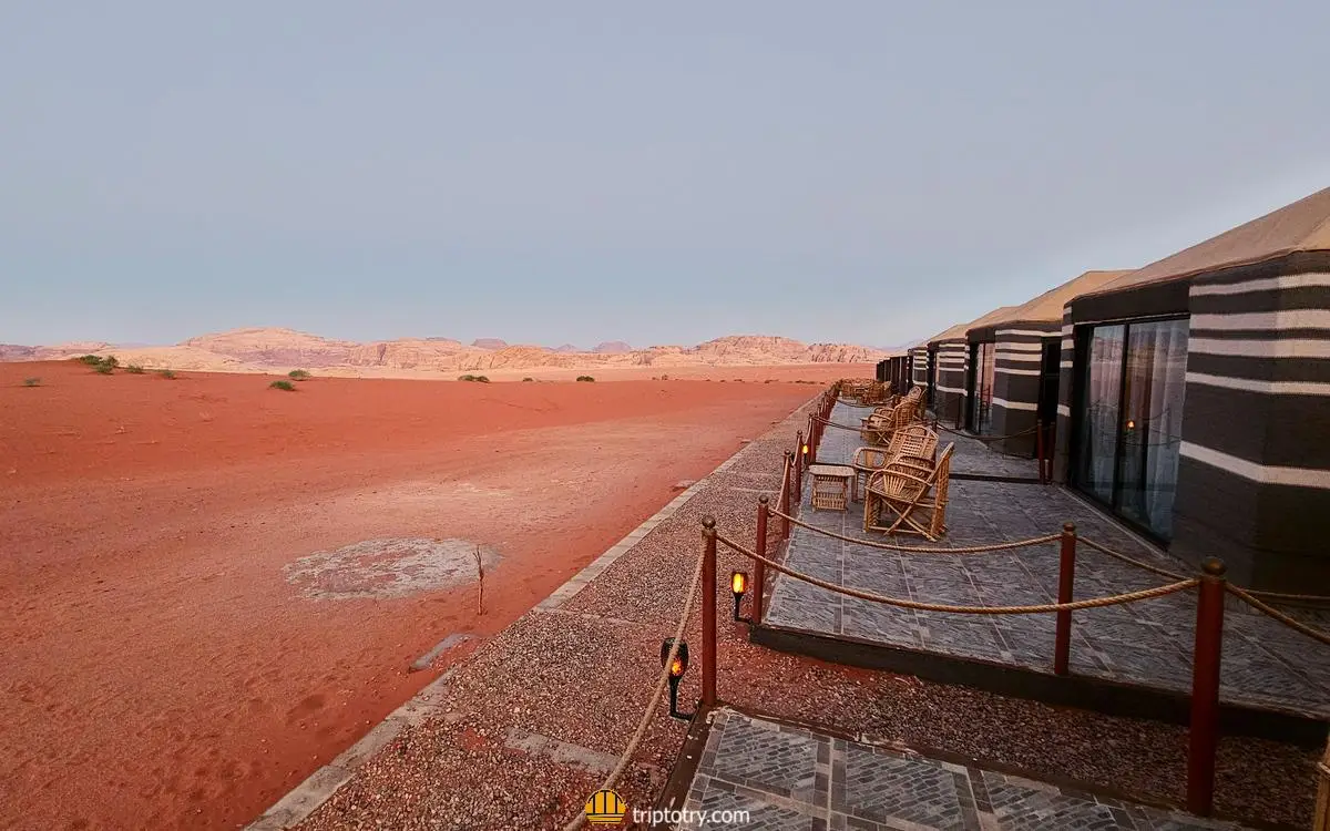 Viaggio in Giordania fai da te - camp tendato nel deserto Wadi Rum