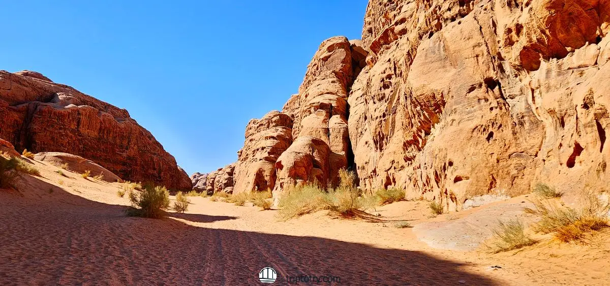 Viaggio in Giordania fai da te - Canyon nel Wadi Rum