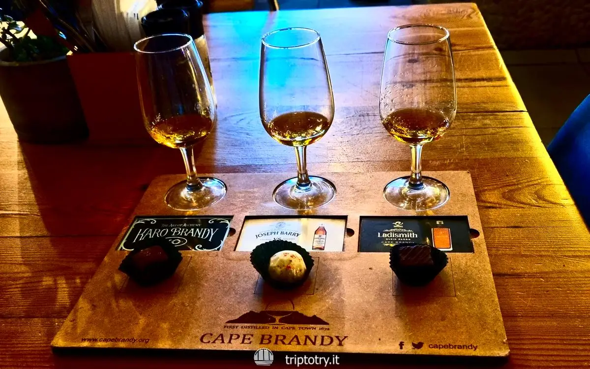 Viaggio a Cape Town - Degustazione di brandy locali prodotti a Cape Town