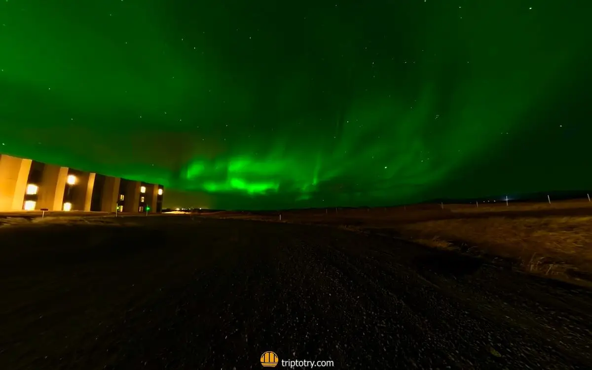 Aurora boreale in Islanda