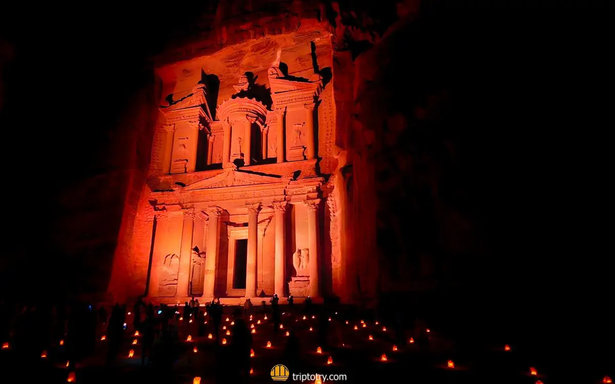 Itinerario di 4 giorni in Giordania: Petra by night - Petra illuminata di notte