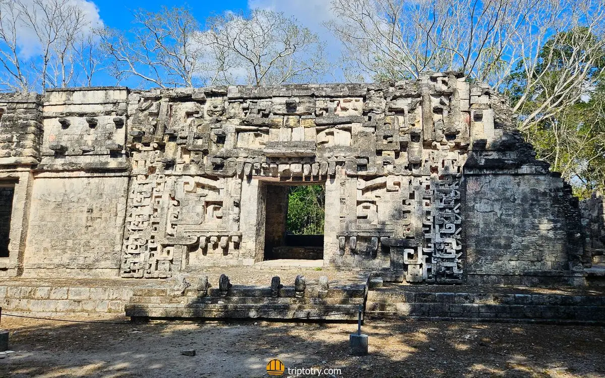 Chicanna, or House of the Serpent's Jaws, a Mayan archaeological site to visit during a 14-day itinerary in Yucatan