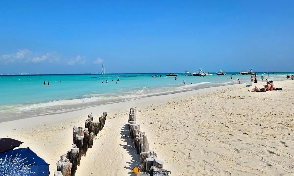 Playa Norte in Isla Mujeres in Yucatan, one of the most beautiful beaches in Mexico