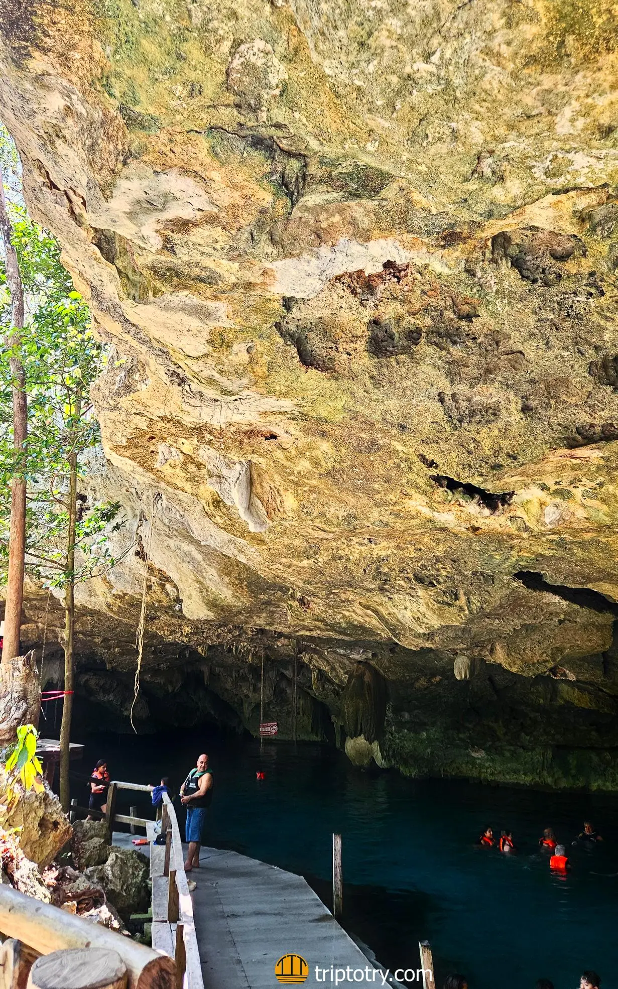 cenote dos ojos in tulum, one of the most beautiful cenotes to visit in a 14 day itinerary in yucatan
