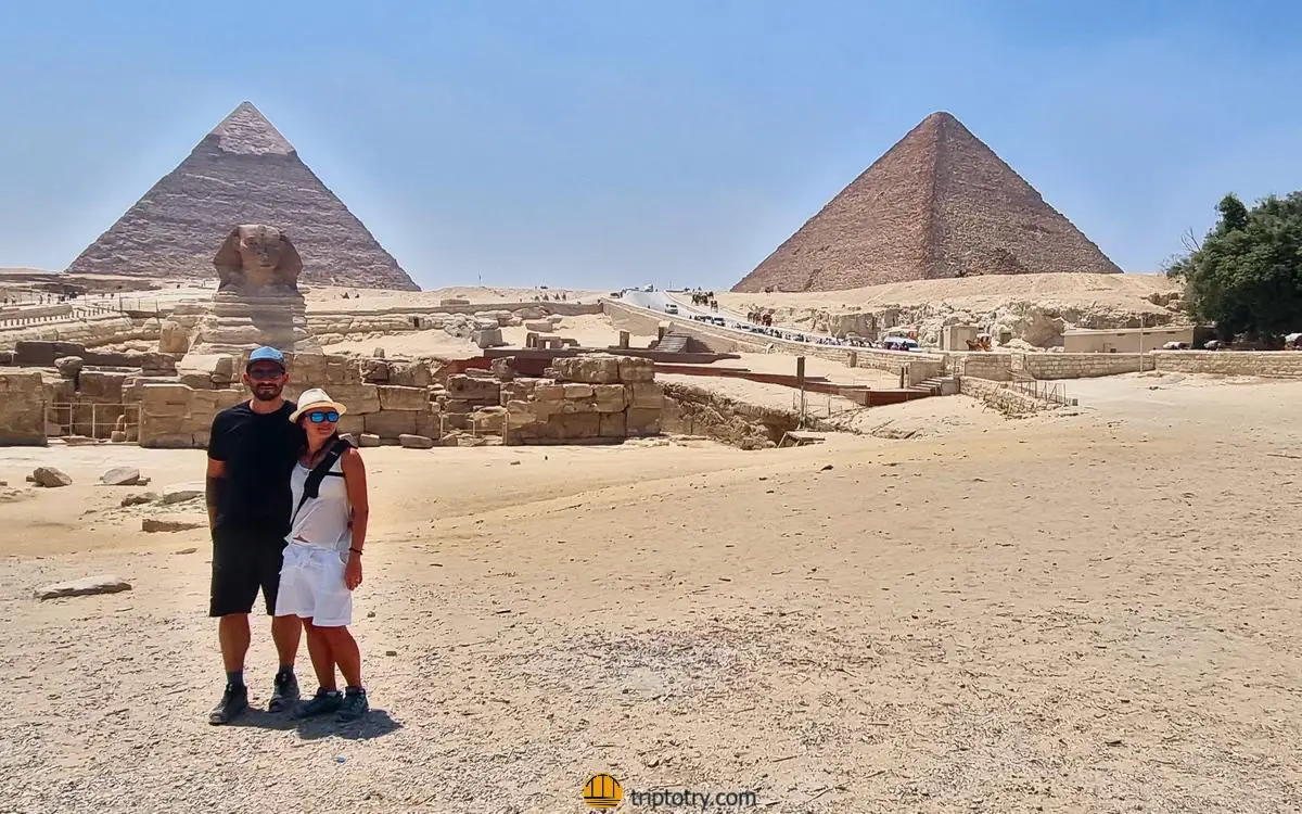 Itinerario Egitto 7 giorni - piramidi e sfinge nella piana di Giza a Il Cairo