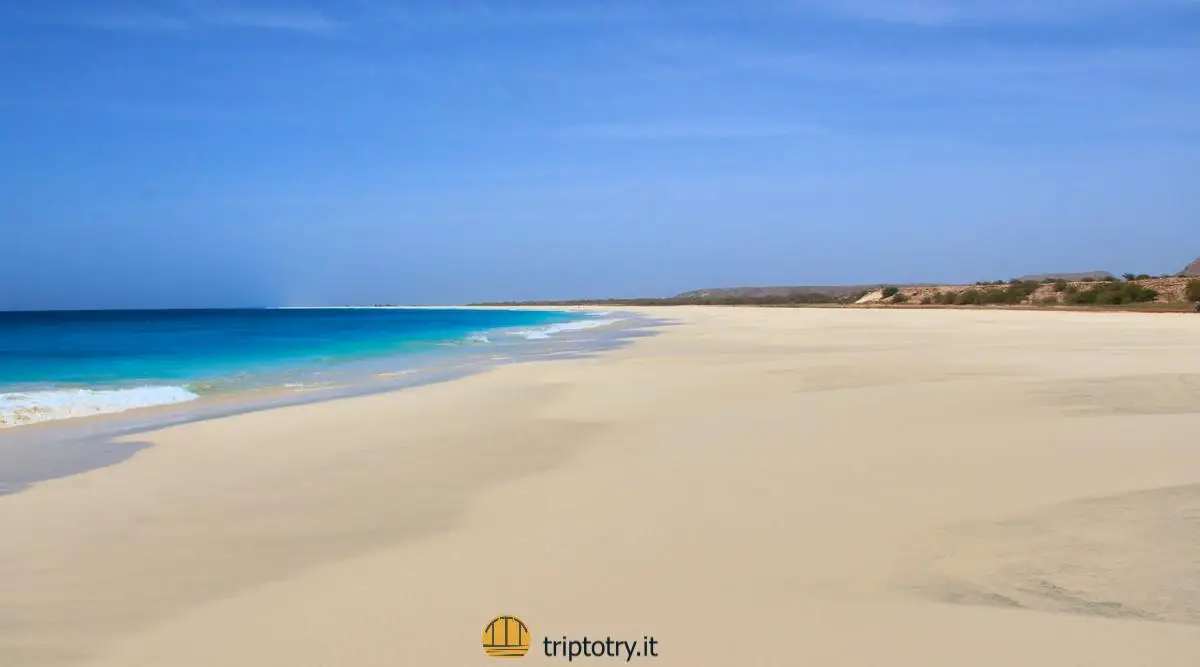 Mete calde in inverno - spiaggia a Boa Vista a Capo Verde, meta ideale in inverno
