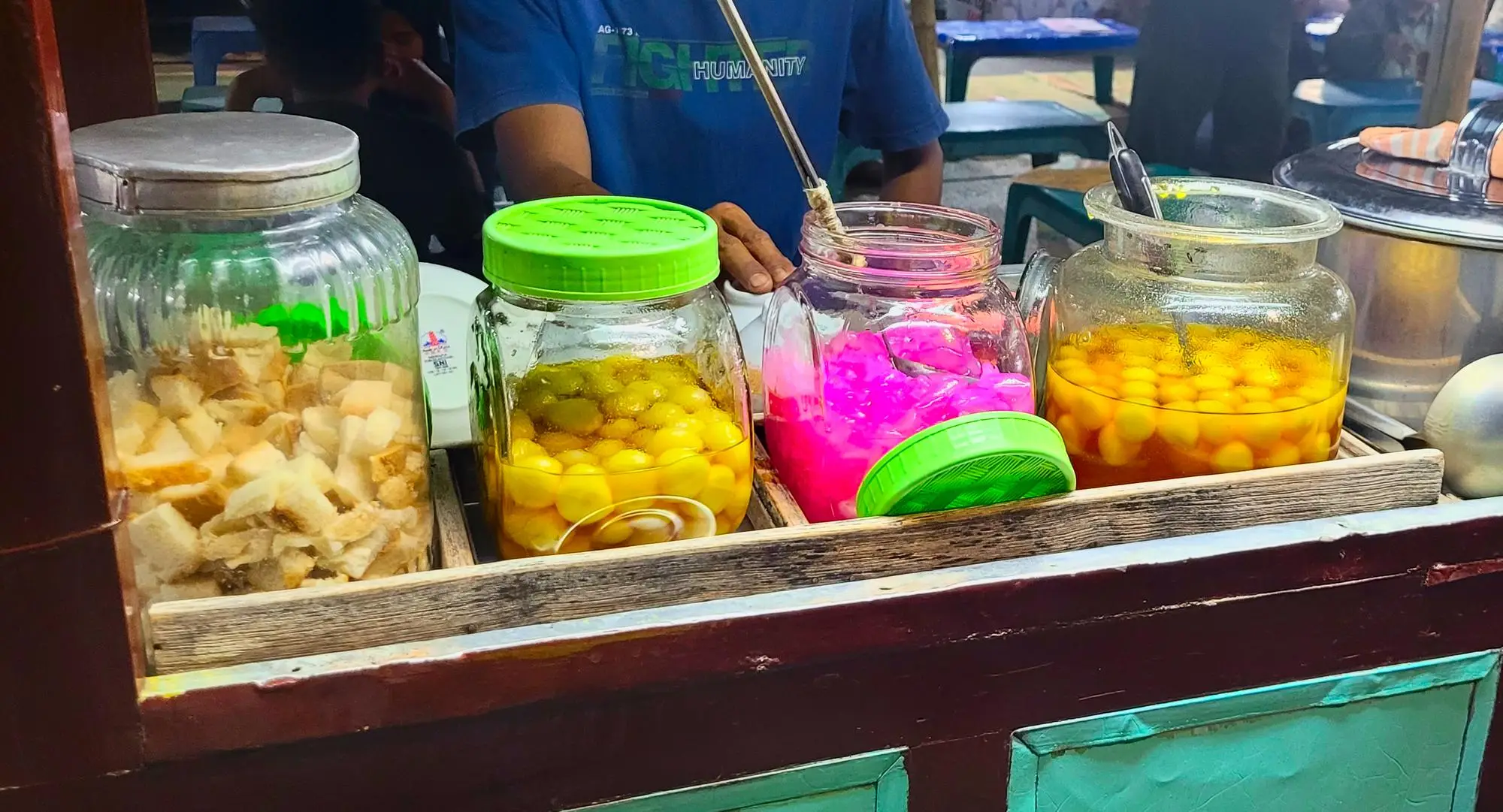 Dolce cibo street food della cucina tipica indonesiana a Yogyakarta in Indonesia